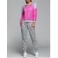 Lace Spliced Sweatshirt With Pants Twinset