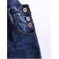 Pocket Design Buttoned Denim Overall Pants