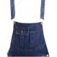 Pocket Design Ripped Racerback Overall Pants668666