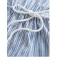 Striped Drawstring Off-The-Shoulder Romper651735