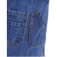 Trendy Women s Broken Hole Slimming Denim Suspender Pants622996