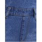 Trendy Women s Broken Hole Slimming Denim Suspender Pants622996