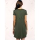 Brief Women s Solid Color Asymmetric T-Shirt Dress595957