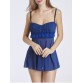 Ruched Laciness Hollow Out Babydoll650749