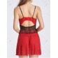 Stylish Strappy Cut Out Lace Panelled Dress For Women